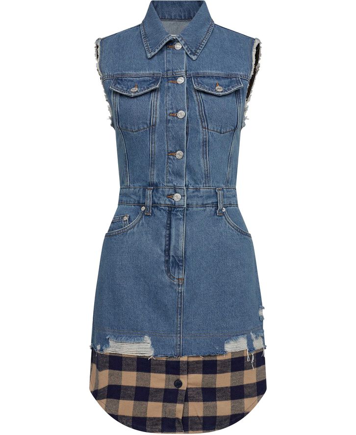 Mo5ch1no jeans Dress Fantasy print blue  281