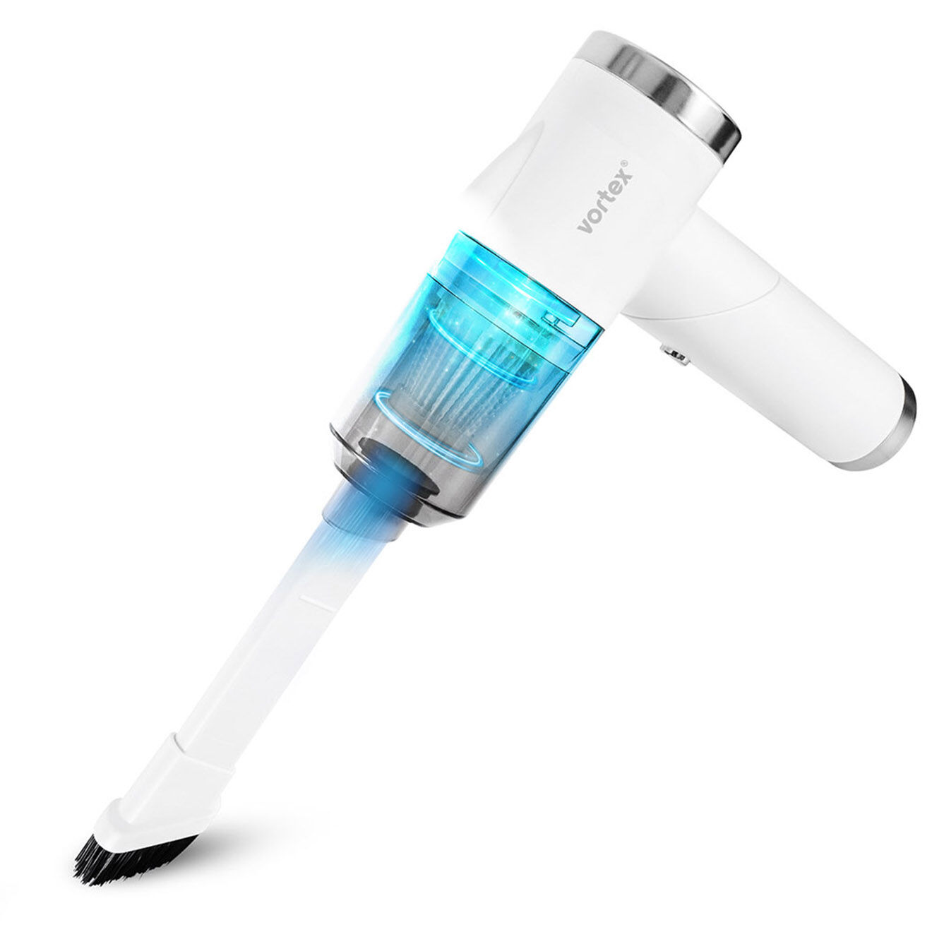 Vortex Aspirateur à main sans fil pliable avec éclairage LED  blanc