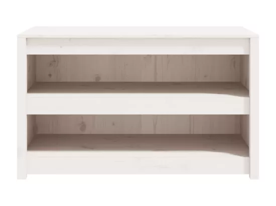 Armoire de cuisine d'extérieur blanc bois de pin massif