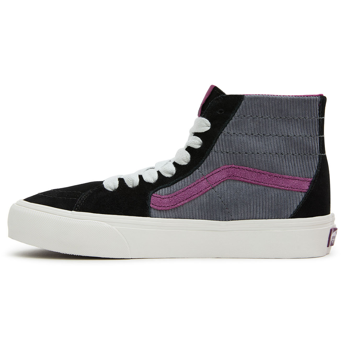 Vans Baskets en Velours de Cuir & Velours côtelé SK8-Hi Tapered VR3 noir/violet