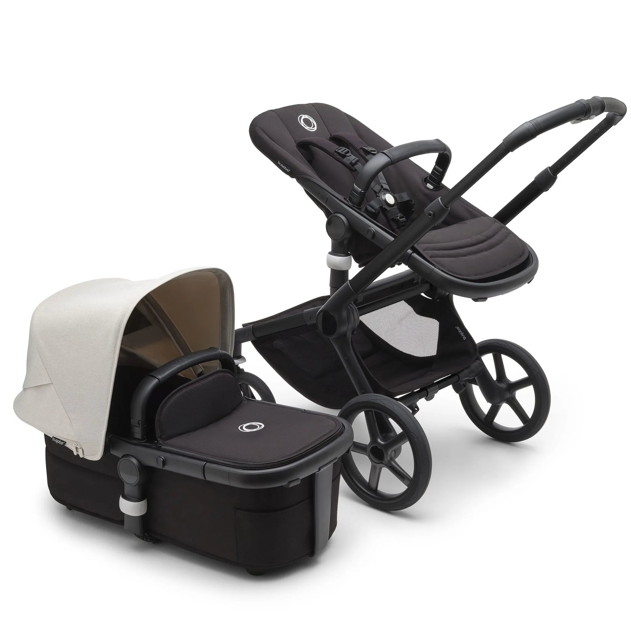 Bugaboo Poussette Fox5 - Noir  Midnight Noir  Misty Blanc