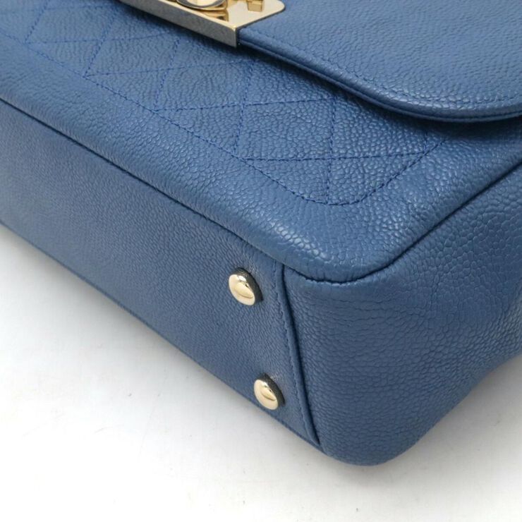 Chanel Vintage Chanel Flap Bag Blue