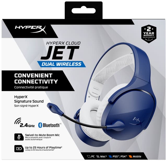 HyperX Cloud Jet trådløst gaming-headset (blå)
