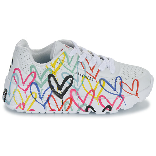Skechers - UNO LITE - GOLDCROWN SPREAD THE LOVE - Blanc / Multicolore