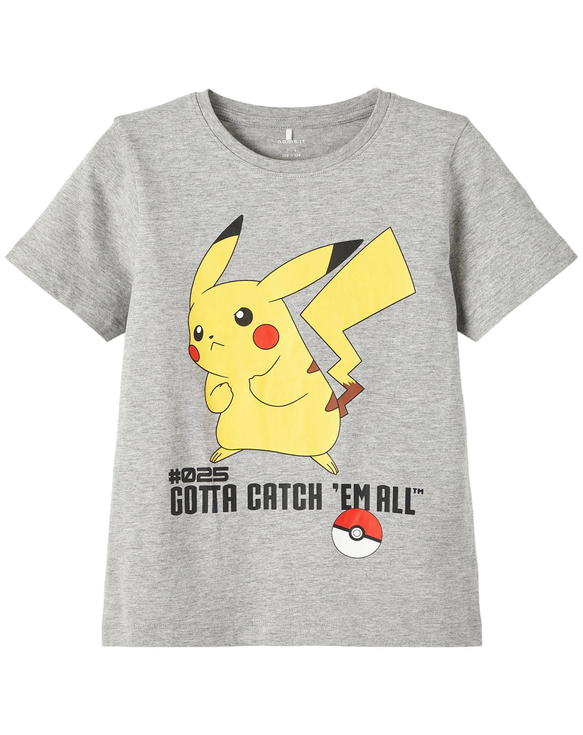 T-Shirt NKMNIKHIL POKEMON in grey melange