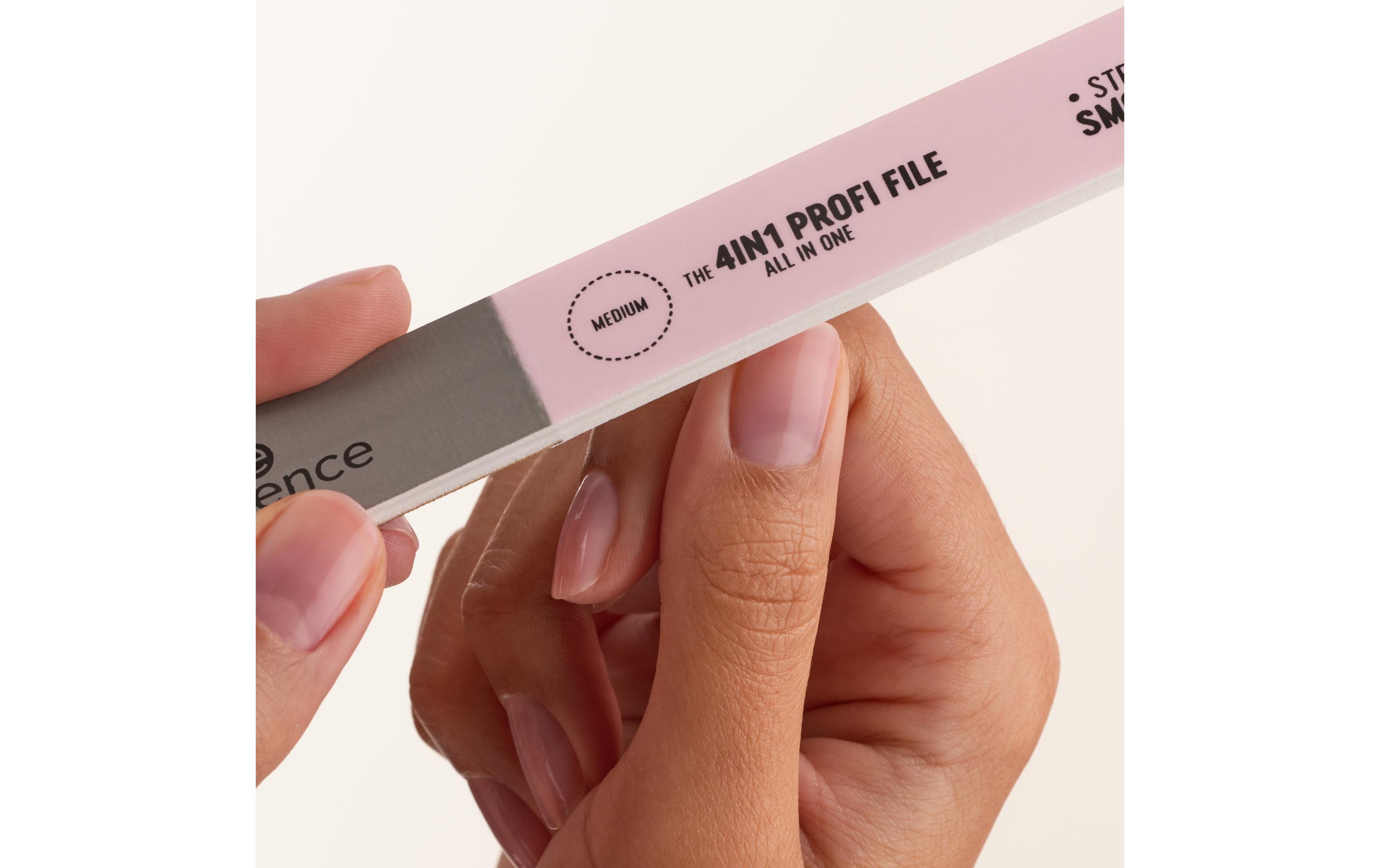 Nagelfeile The 4in1 1 StückNagelfeile mit 4 Körnungsstufen zum Kürzen, Formen, Glätten und Polieren