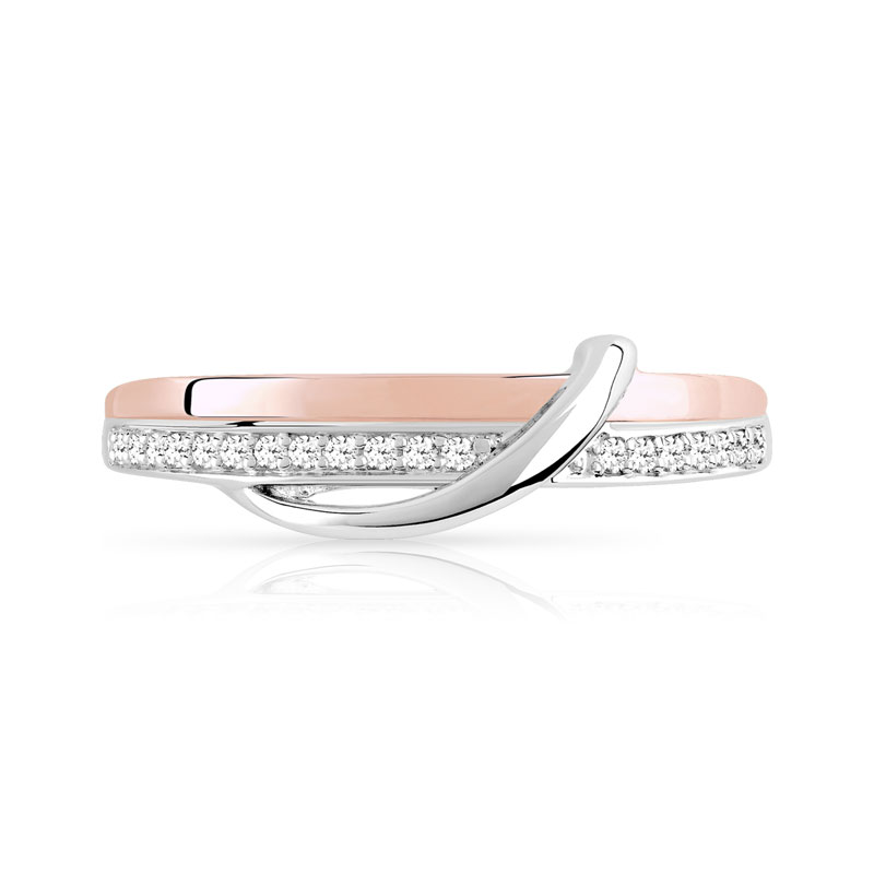 Bague 2 ors 375 diamants