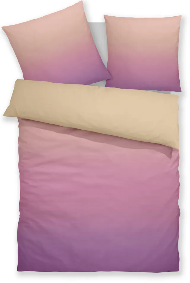 my home Bettwäsche »Jareth« 2 Stk. tlg. 100 % Polyester, sehr weich, allergikerfreundlich, mit Farbverlauf