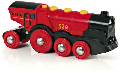 BRIO World 33592 Lokomotiv Stort, Rødt og Kraftig