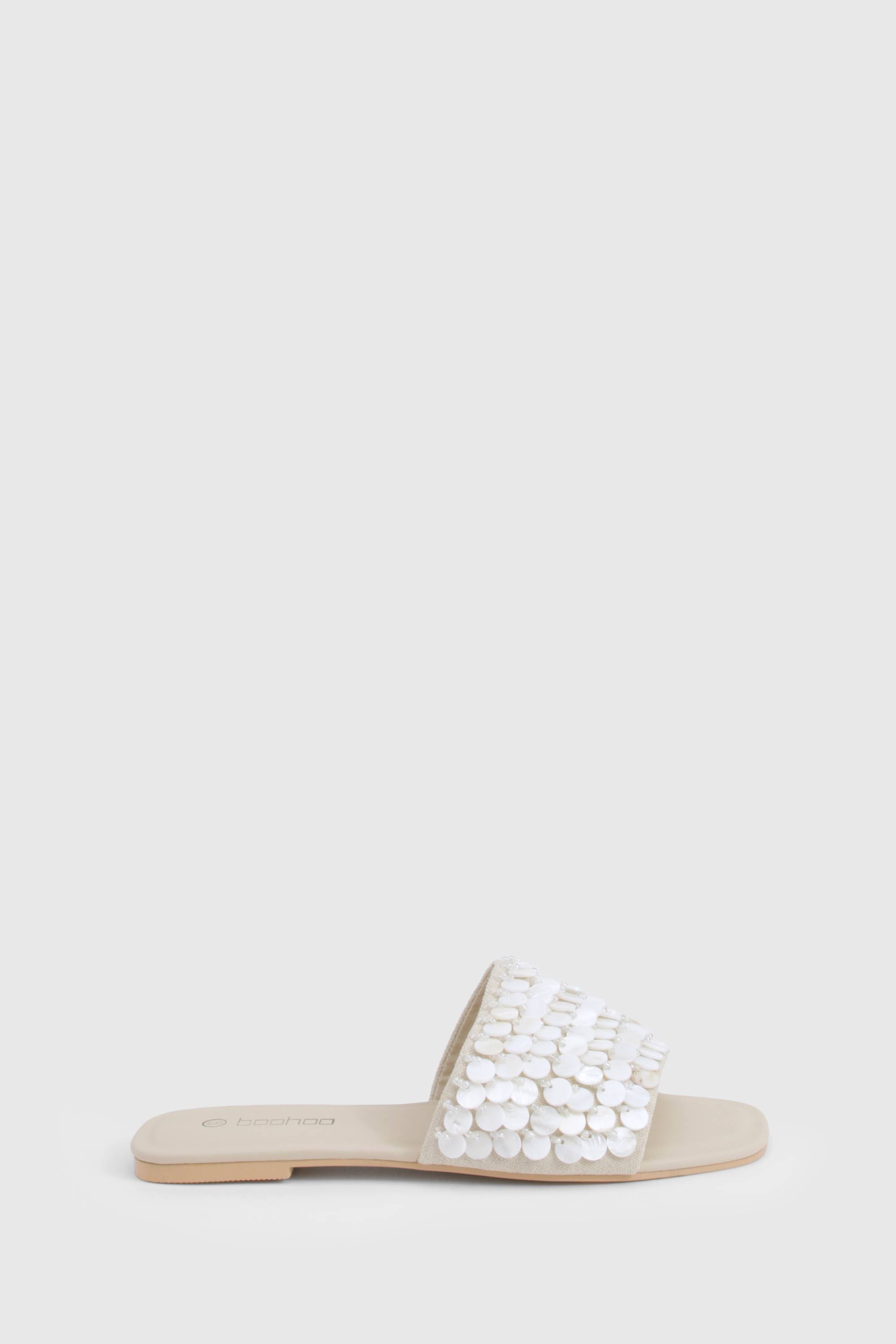boohoo Sandales à Détail en Coquillage
