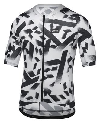 Maillot Manches Courtes Gore Wear Spirit Signal Camo Noir/Blanc