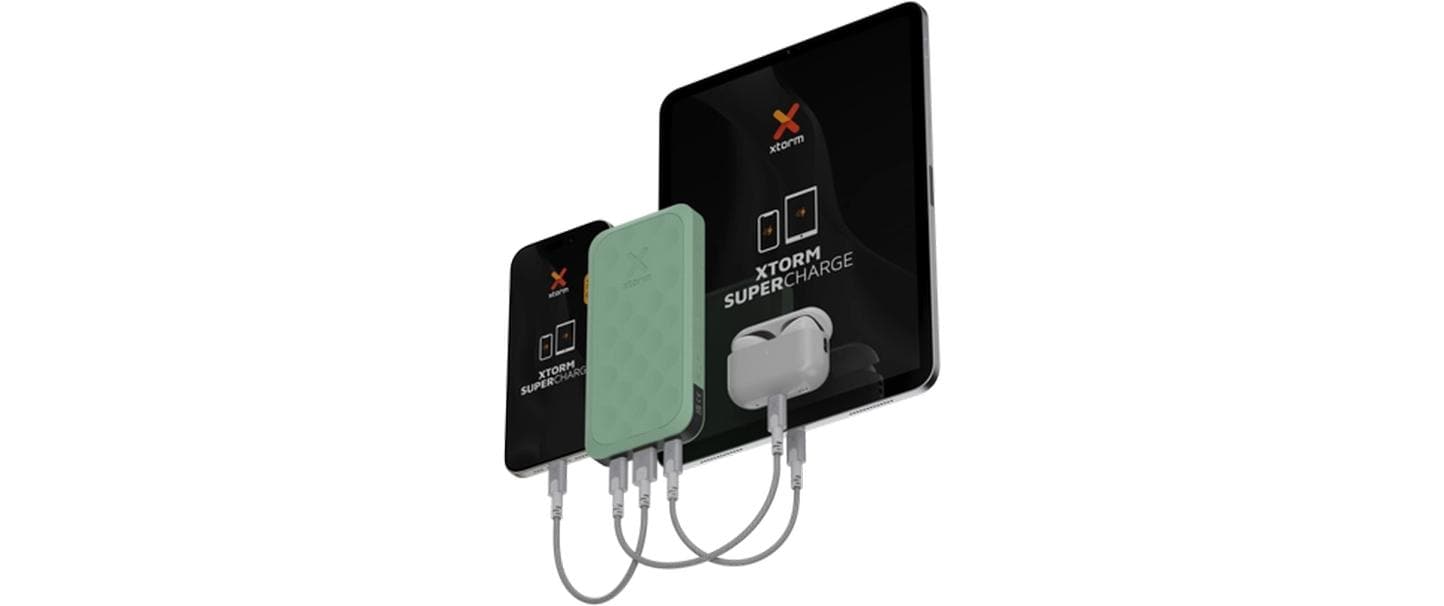 Powerbank FS5103U 10000 mAh, Grün2x USB-C, 1x USB-A Fuel Series Sage Green