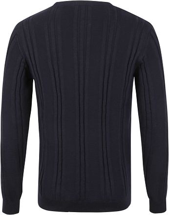 KnowledgeCotton Apparel Trui Donker Blauw 80654-1001 kopen
