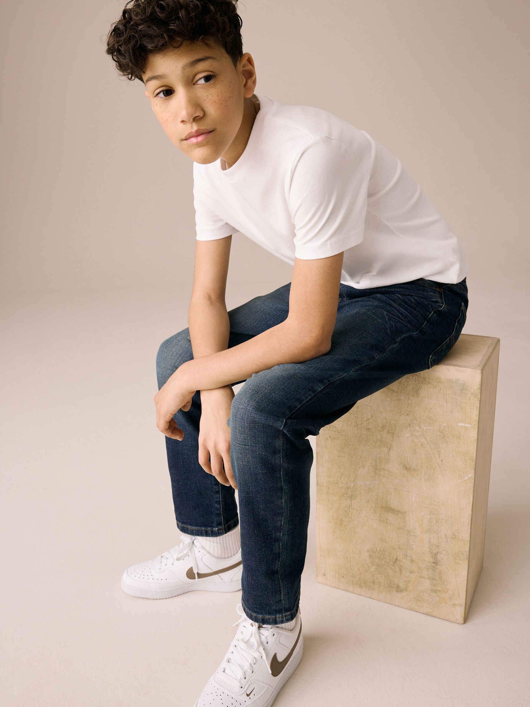 Donkerblauw - Authentieke denim jeans (3-16jaar)