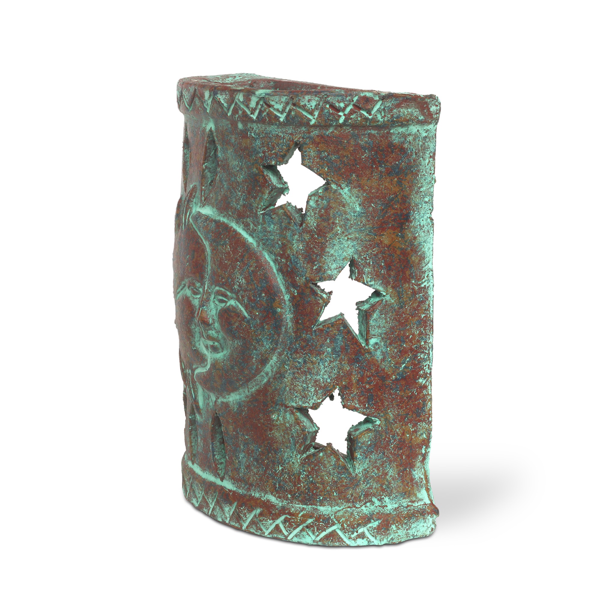 Wandlampe 'Eclipse' L, Terracotta, H 33 cm, B 26 cm, L 12 cm von fischer's lagerhaus