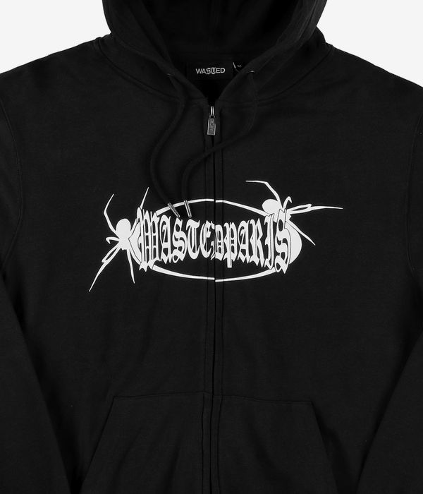 Wasted Paris Boiler Zip-Hoodie (black)