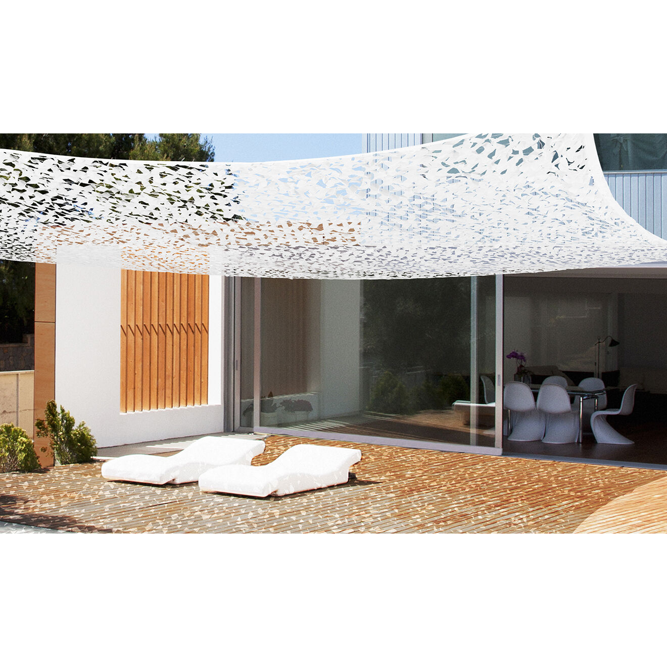 Pratik Garden Ombrière blanche - 5x5m