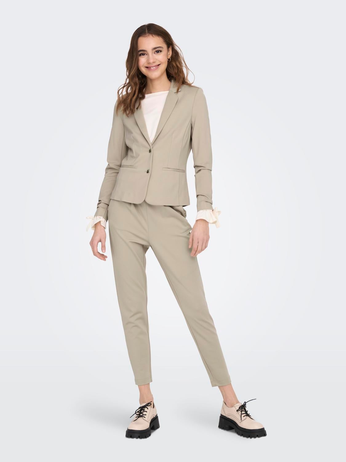 ONLPOPTRASH Mittlere Taille Normal geschnitten Klassische Hose Pure Cashmere