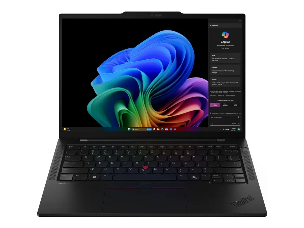 Lenovo ThinkPad T14s Gen 6 21N1 - 180° hængselsdesign - Snapdragon X Elite - X1E-78-100 - Win 11 Pro (on ARM) - Qualcomm Adreno - 32 GB RAM - 1 TB SSD TCG Opal Encryption 2, NVMe - 14