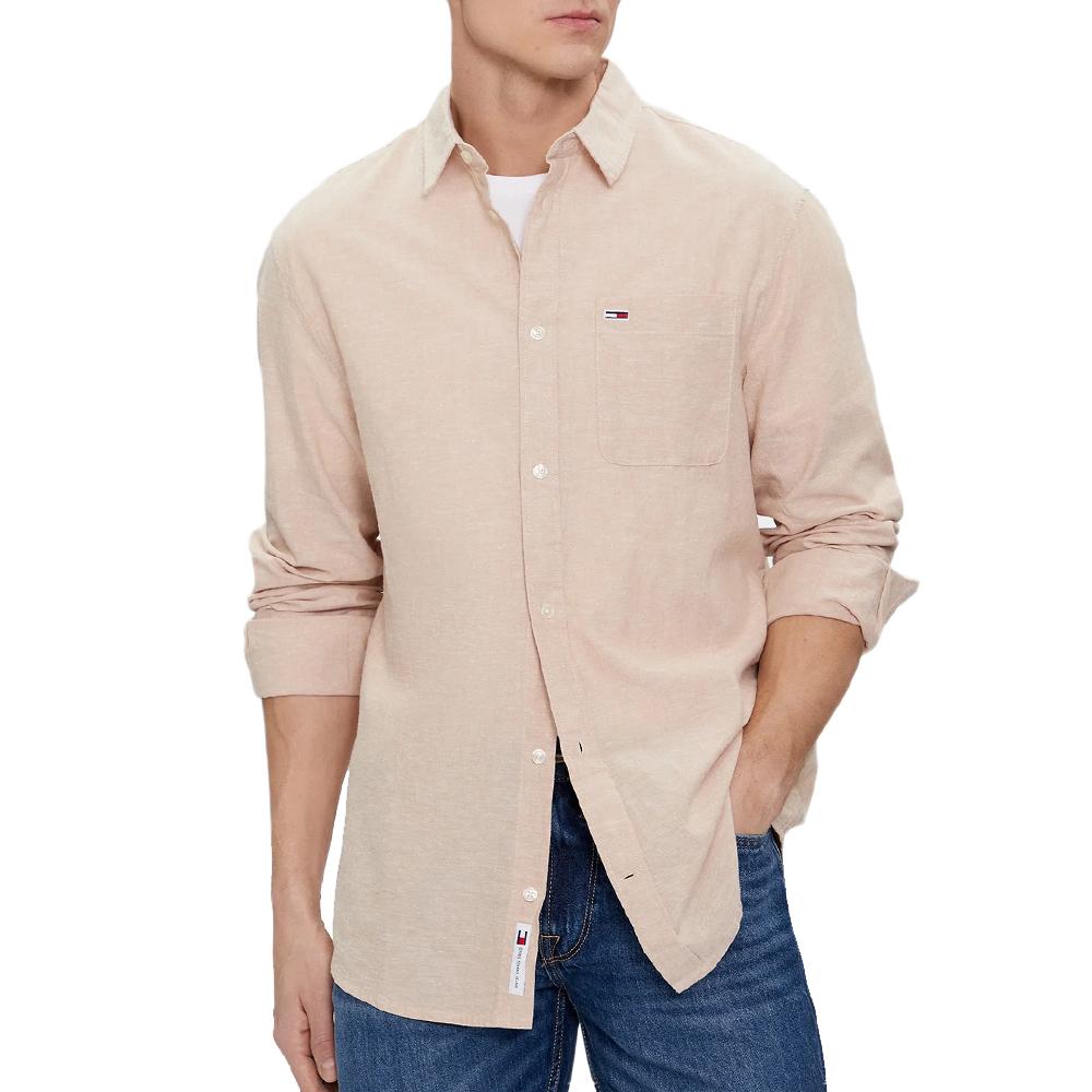 Tommy Hilfiger Chemise Beige Homme Tommy Hilfiger DM0DM18962