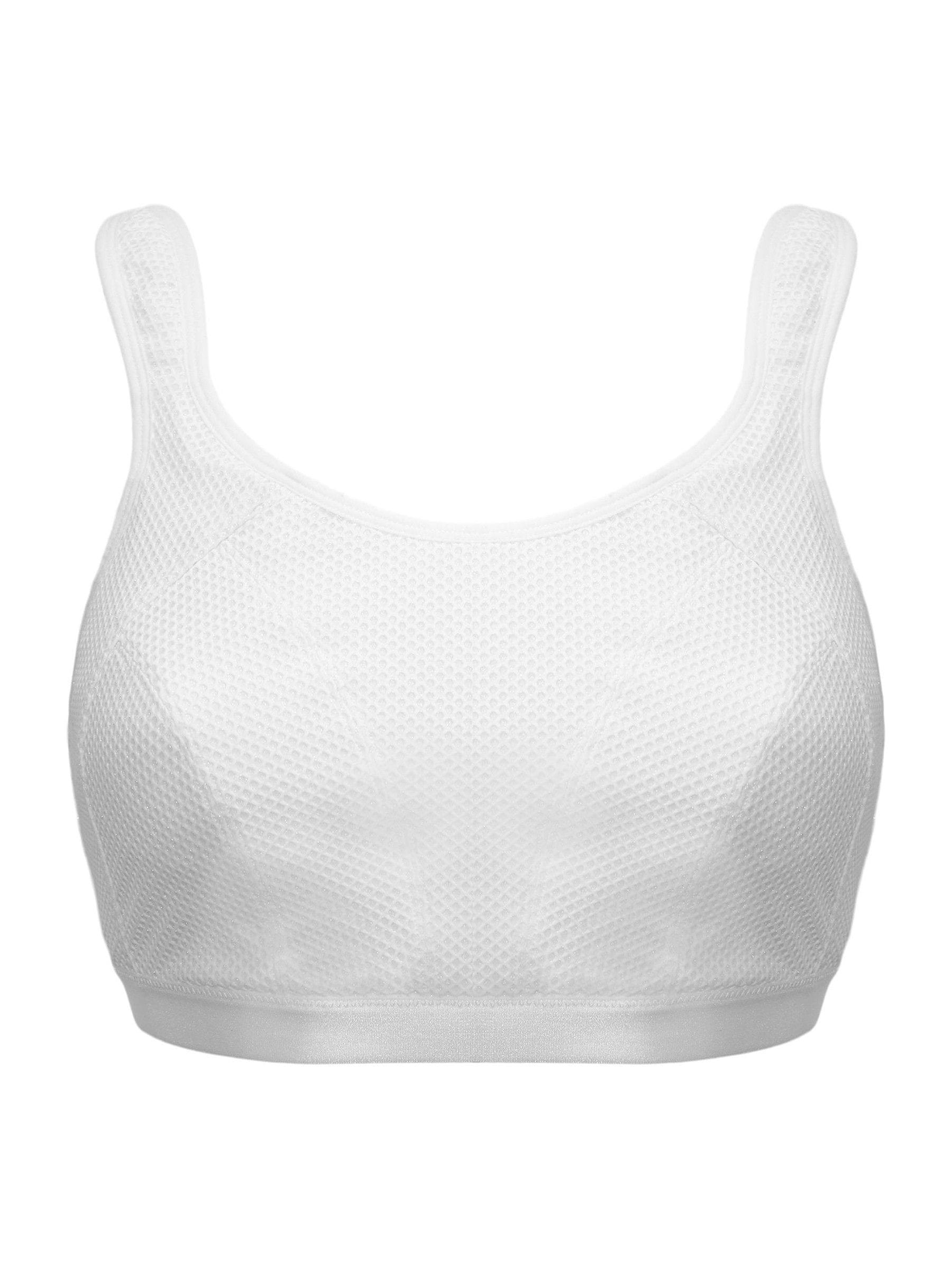 Wit - Pour Moi - Energy Strive - Beugelloze sportbeha met volledige cups zonder vulling en voering