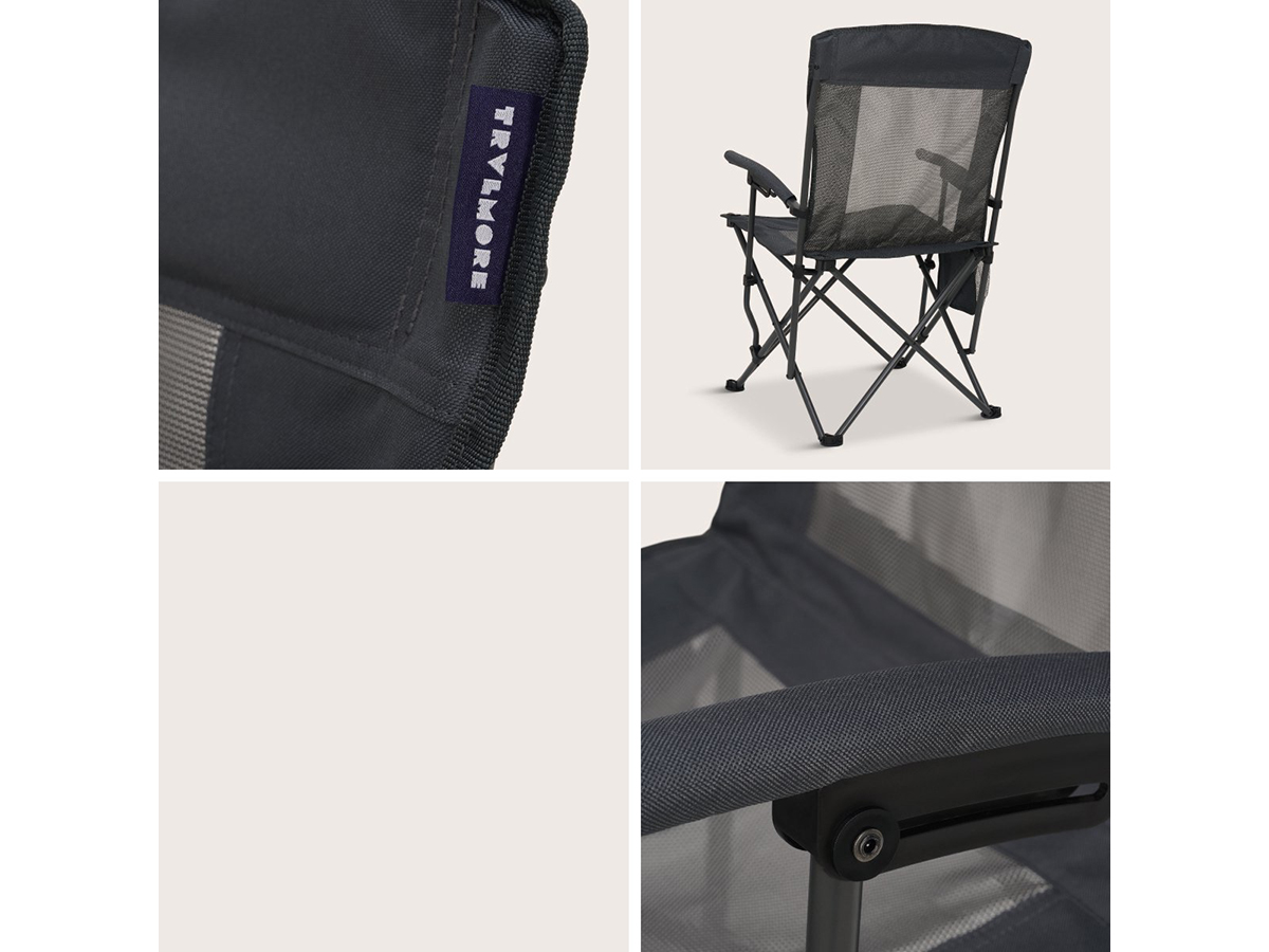 Trvlmore Foldable Air Grey vouwstoel - Set van 2