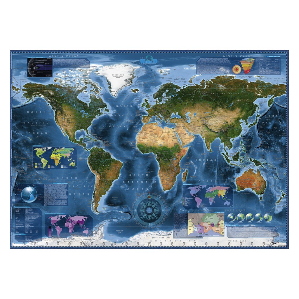 Puzzle - Satellite Map de Rajko Zigic - 2000 Pièces