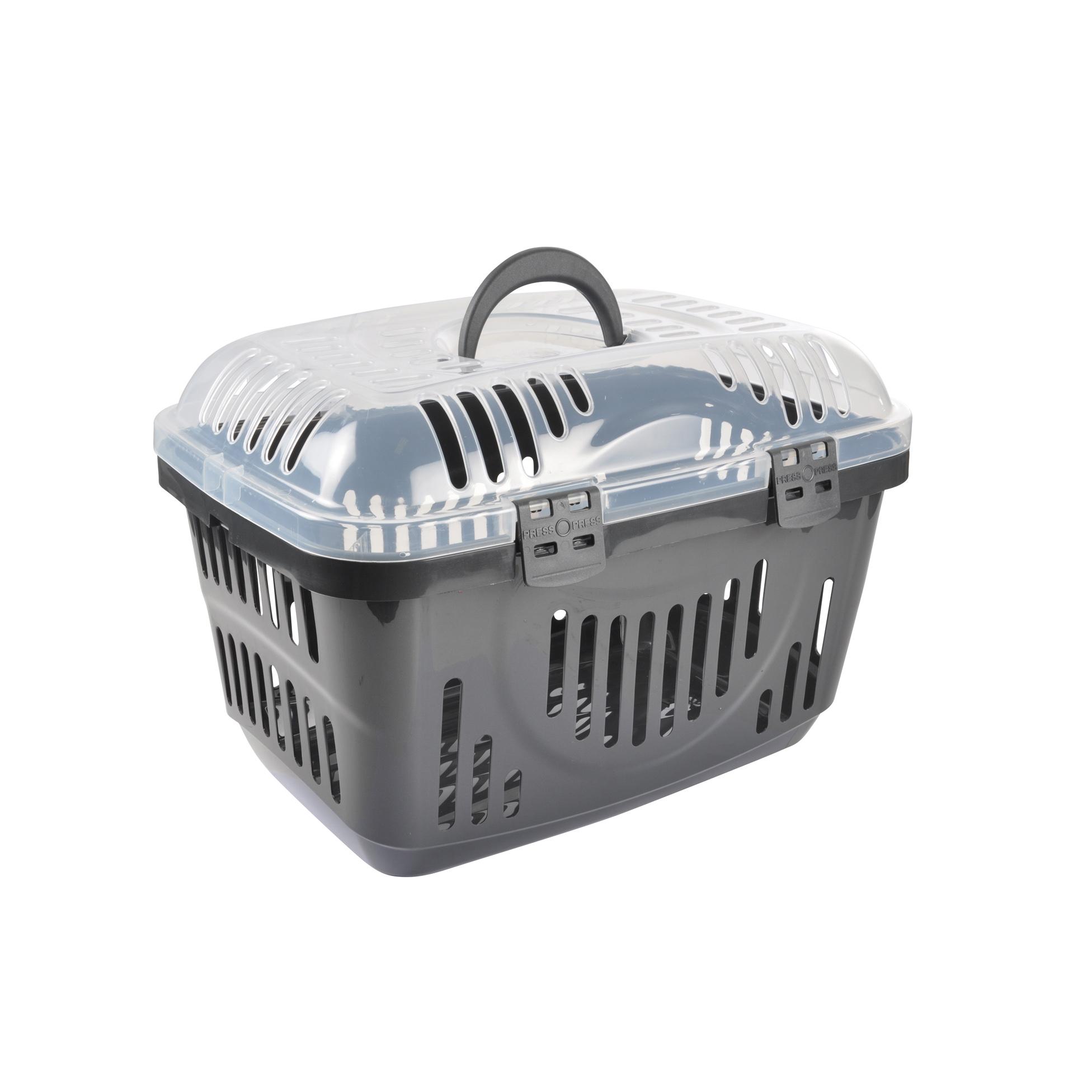 PANIER DE TRANSPORT OUVERTURE PAR LE HAUT 49CM ANTHRACITE