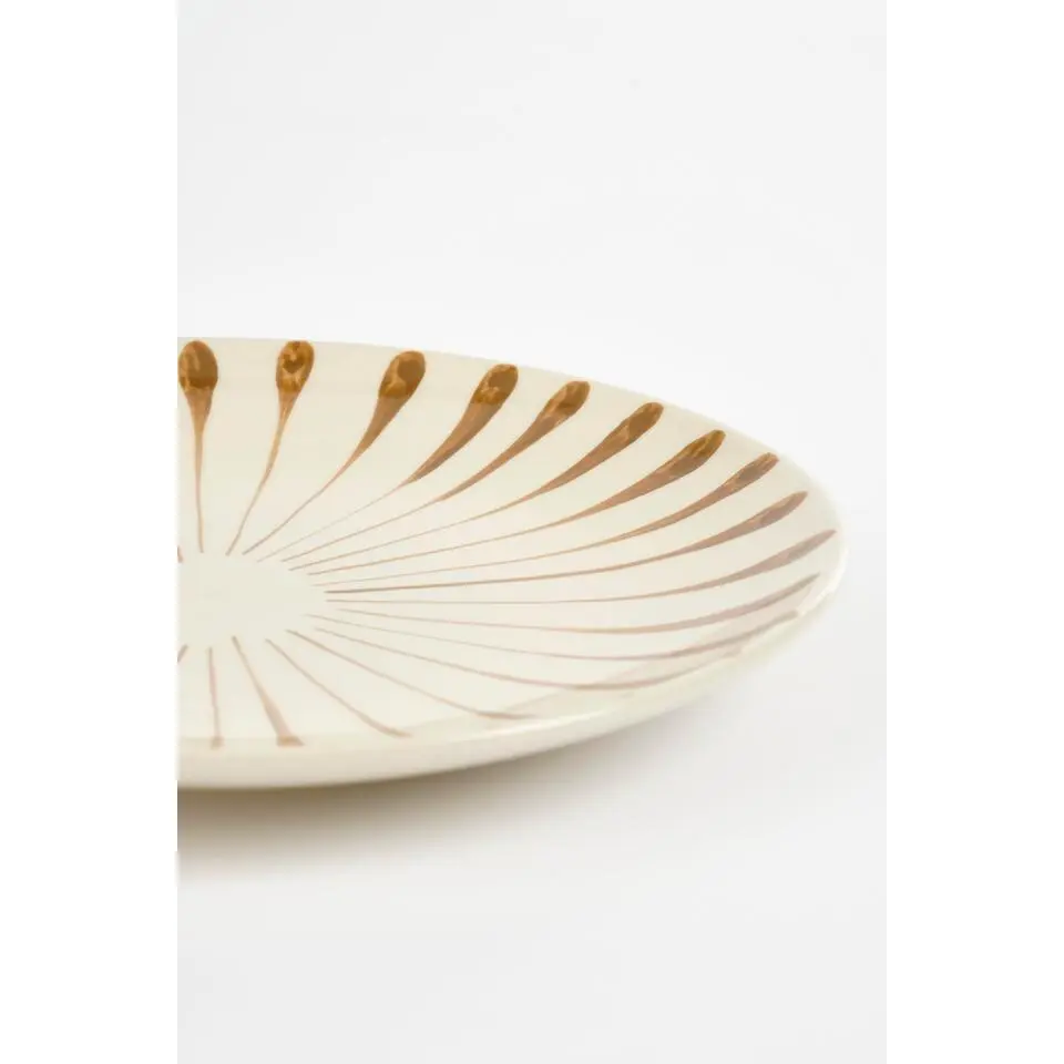 Mica Decorations Elsie Dinerbord - Assorti - H3 x Ø26 cm - Bruin