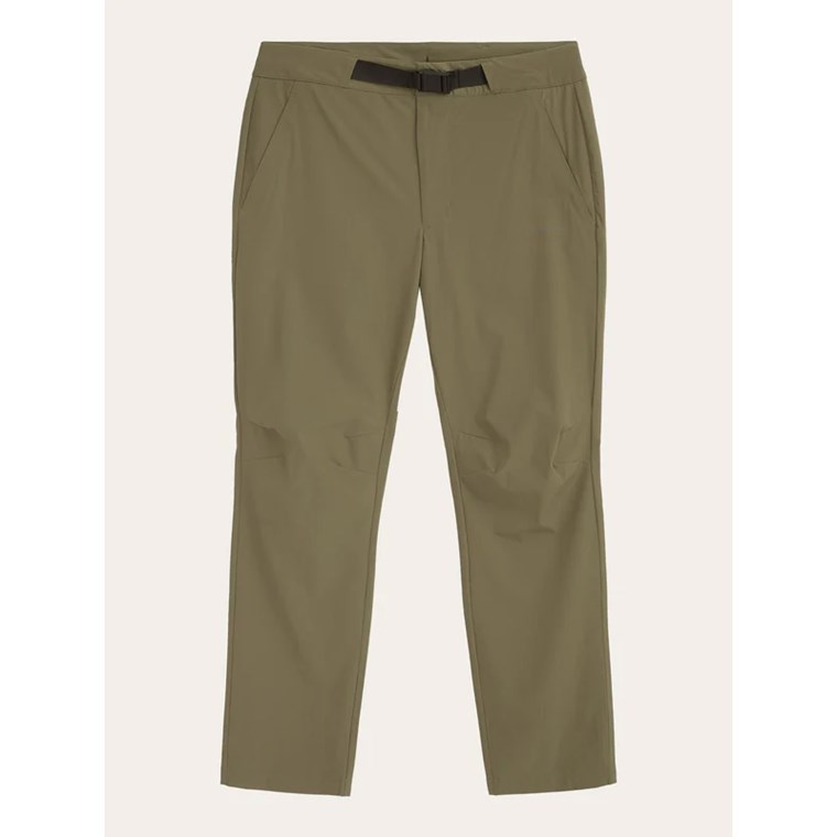 KnowledgeCotton Apparel Tim Tapered Elastic Waist String Pants Burned Olive
