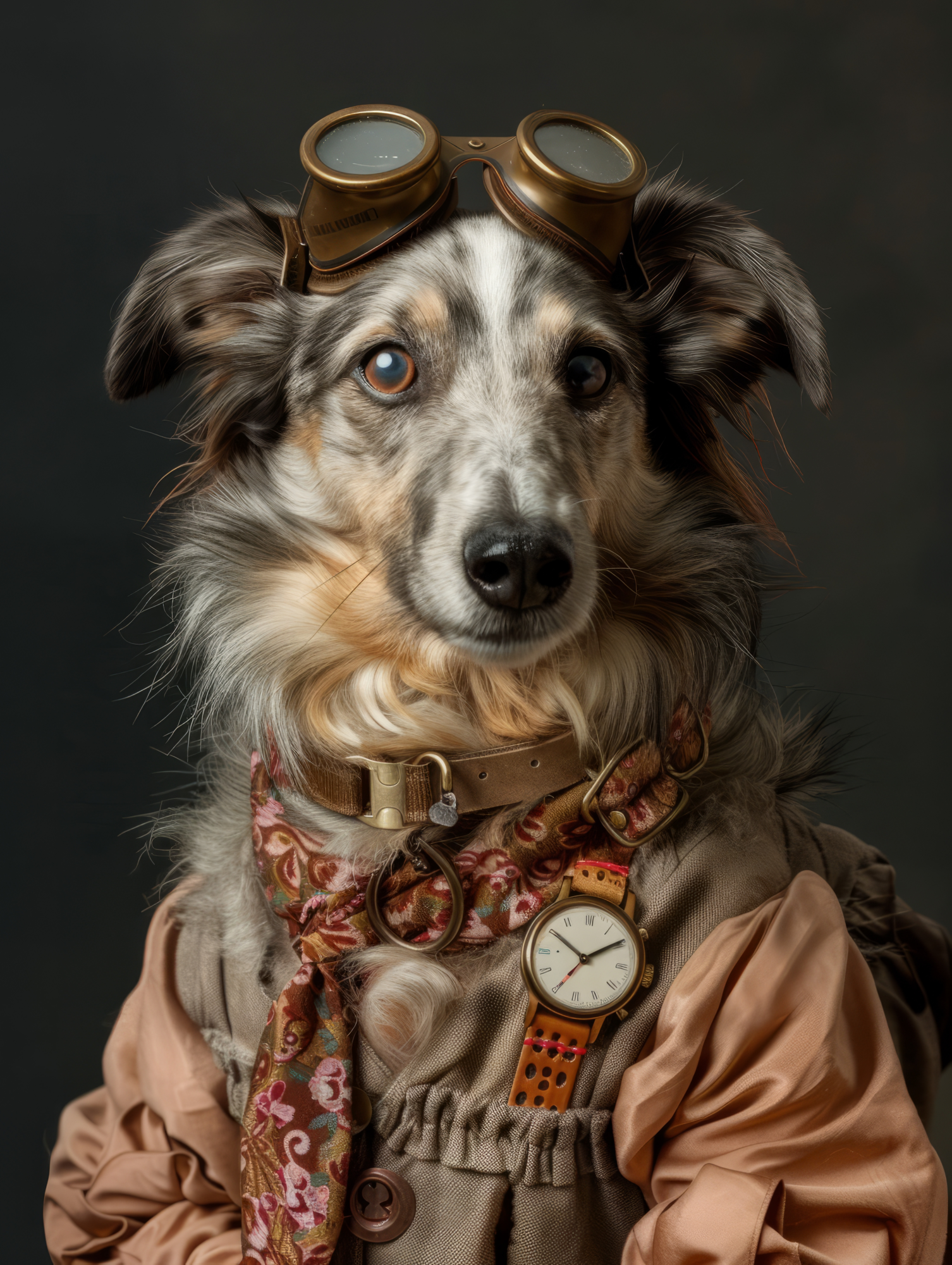 Canvas schilderij van een Noorse Buhund 100x150 cm
