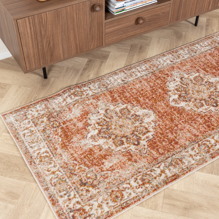 Vintage loper - Spring Medaillon Terra/Creme | Sfeer