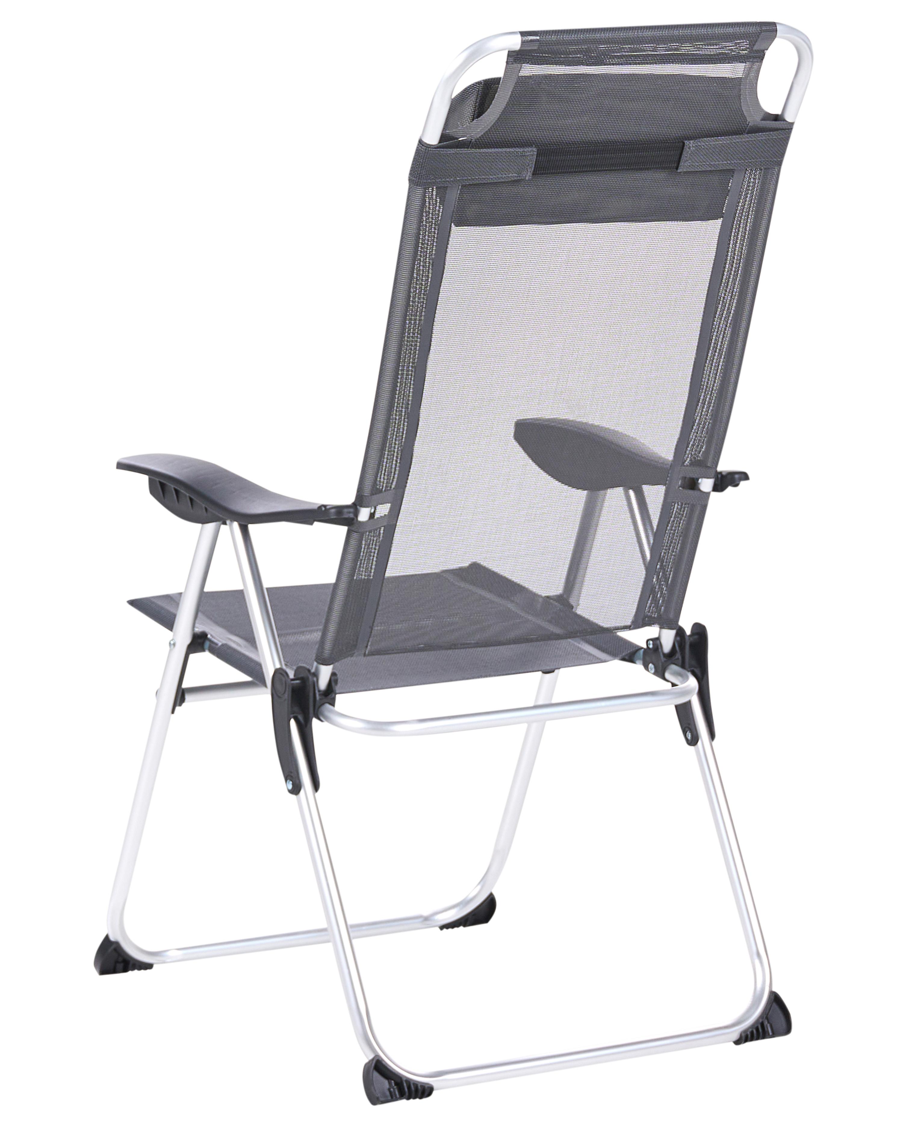 Set van 2 tuinstoelen ASINE inklapbaar Metaal Grijs