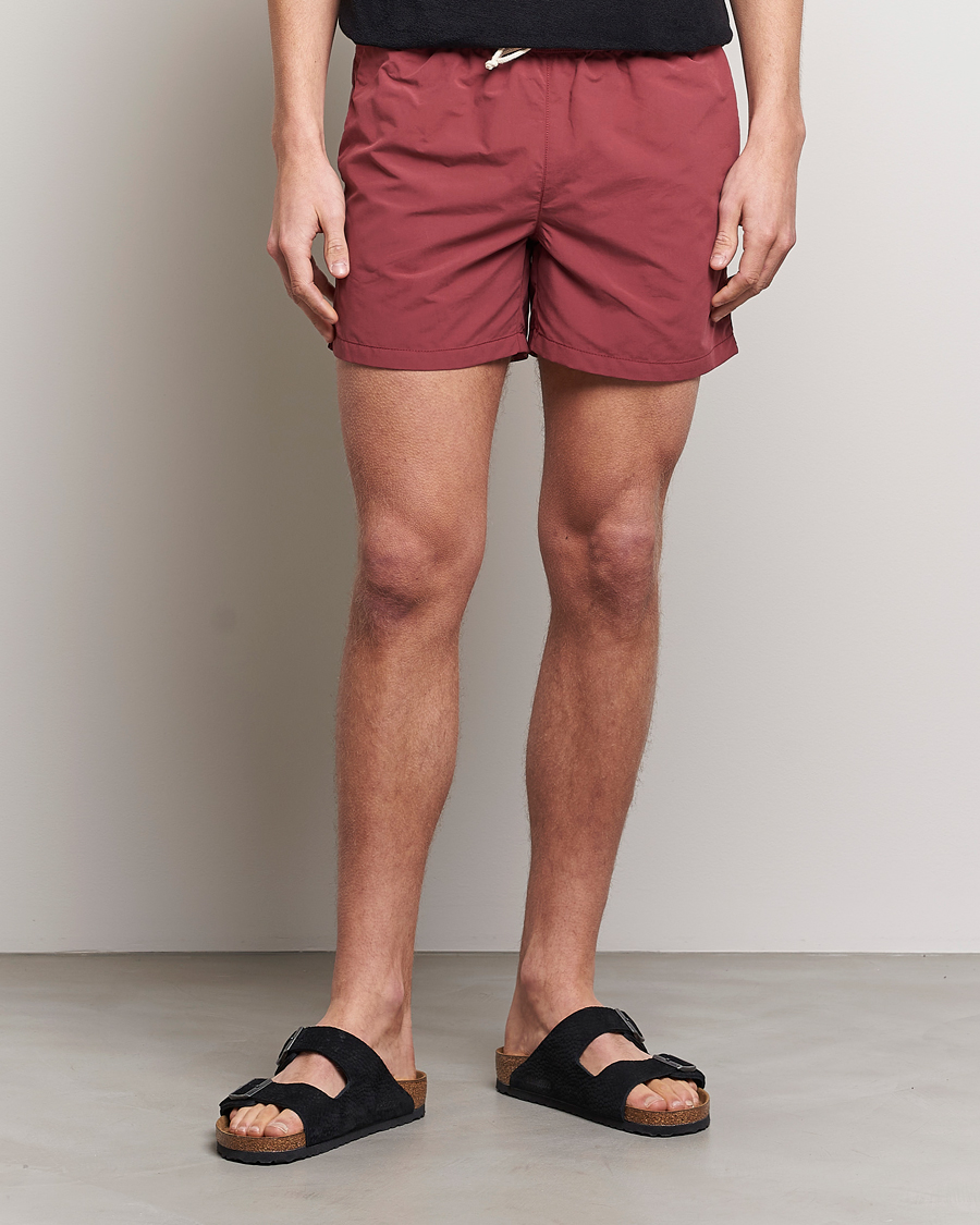 Ripa Ripa Plain Swimshorts Soft Red