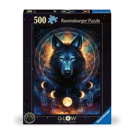 Ravensburger Puzzle - Leuchtender Wolf, 500 Teile