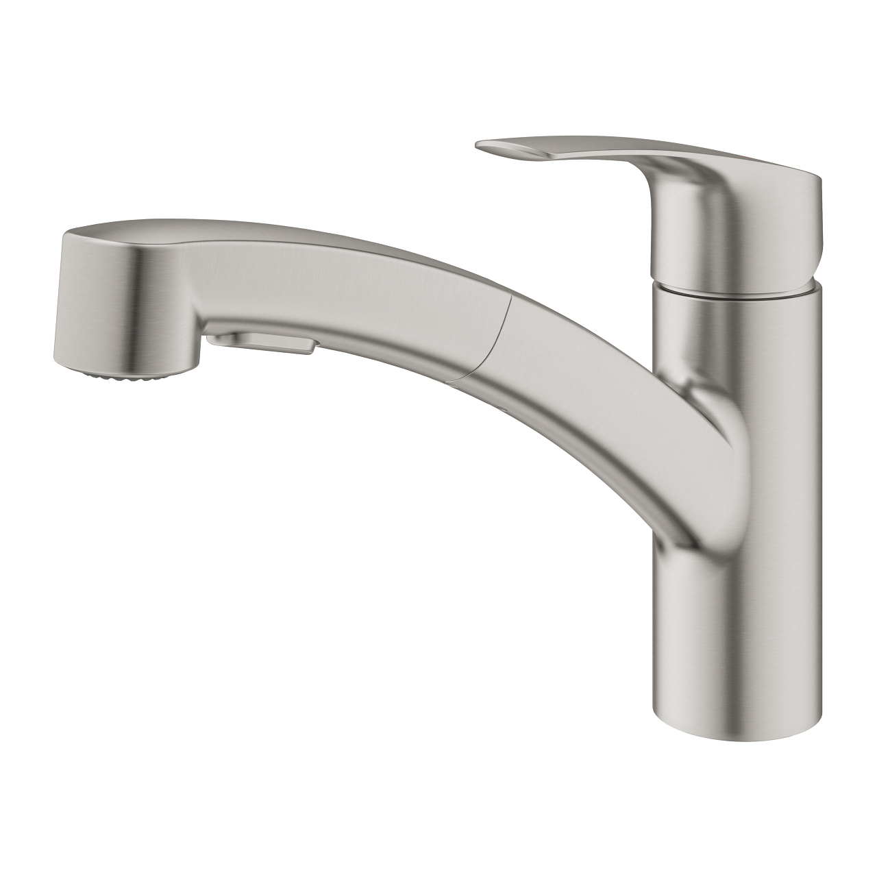 Grohe Eurosmart keukenkraan met uittrekbare handdouche RVS