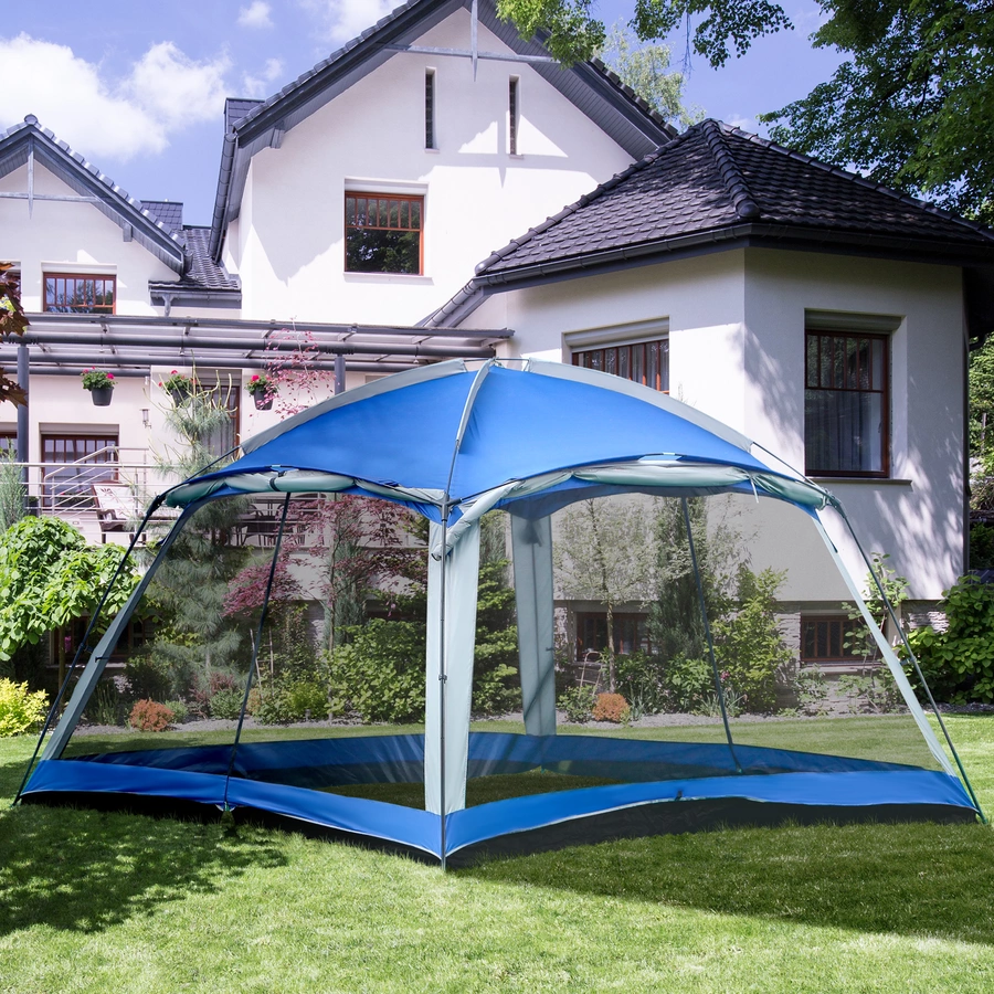 Outsunny Camping Zelt mit Tragetasche bunt
