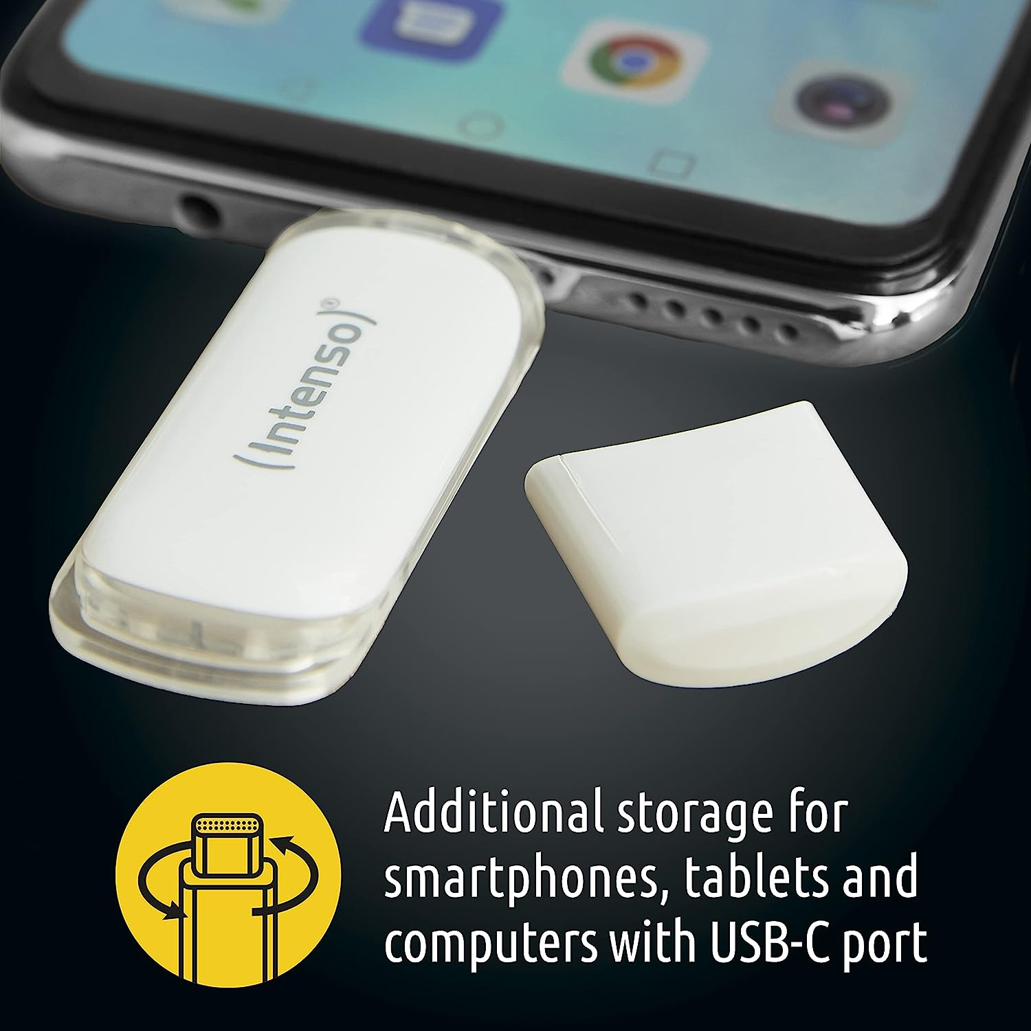 (128GB) Flash Line USB C 3.2 Speicher Stick Flash Drive (3538491) - Weiss