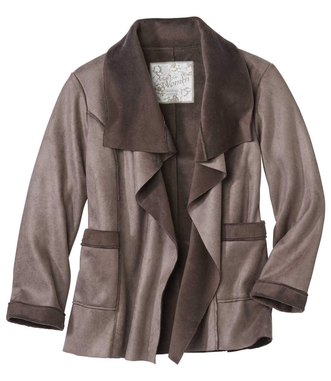Veste Suédine Asymétrique