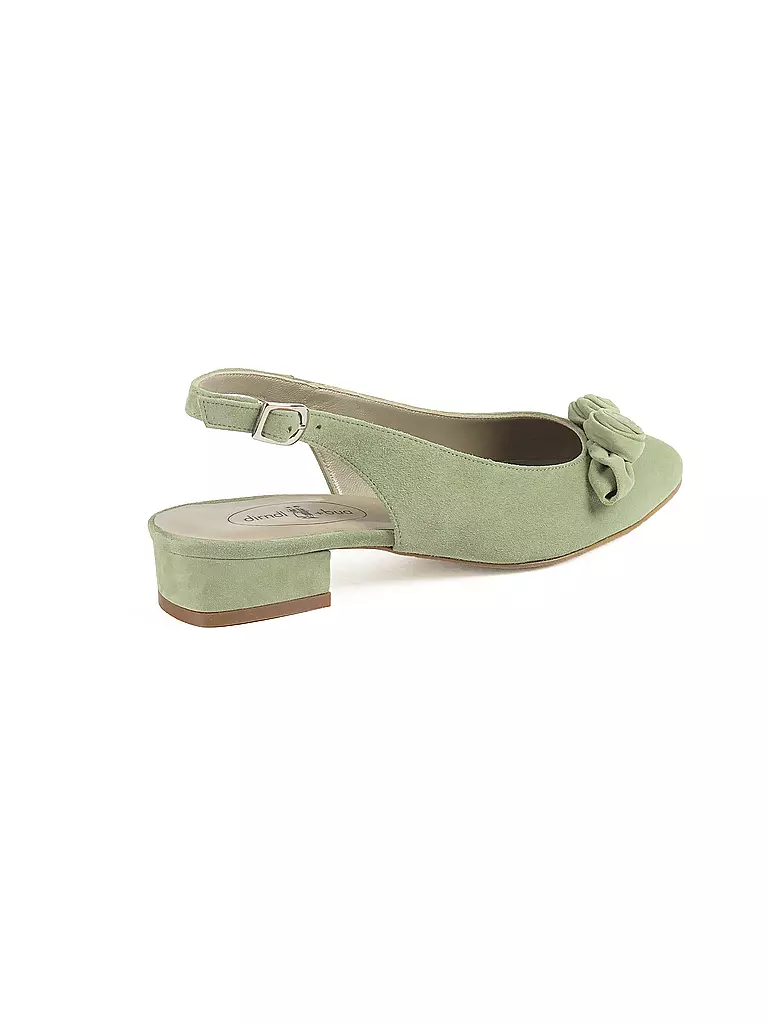 DIRNDL & BUA Trachtenschuhe - Pumps grün