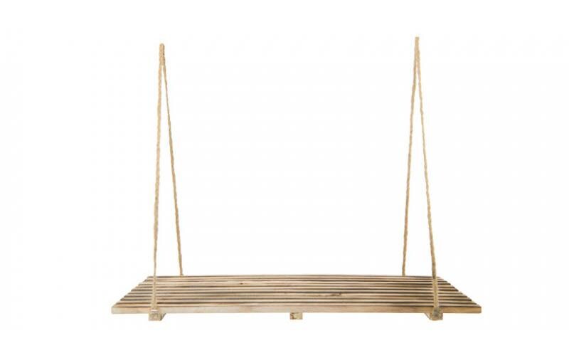 Regal aus Holz 50 x 36 cm, NatureDekoratives Hängetablett