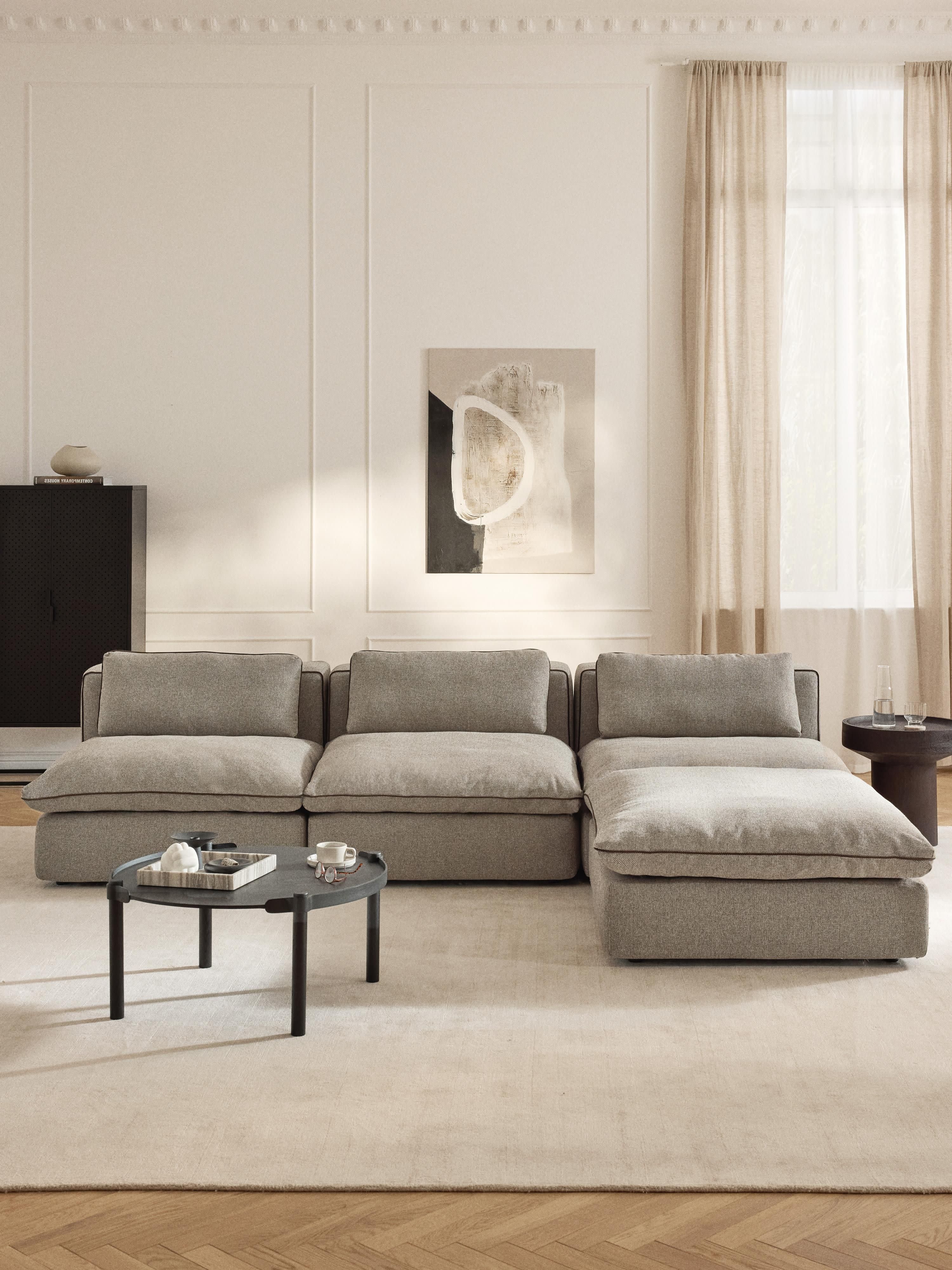 Modulaire bank Felix met poef (links/rechts)