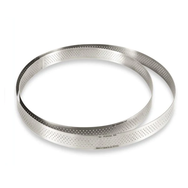 Cercle à tarte rond perforé 24 ,5 cm De Buyer
