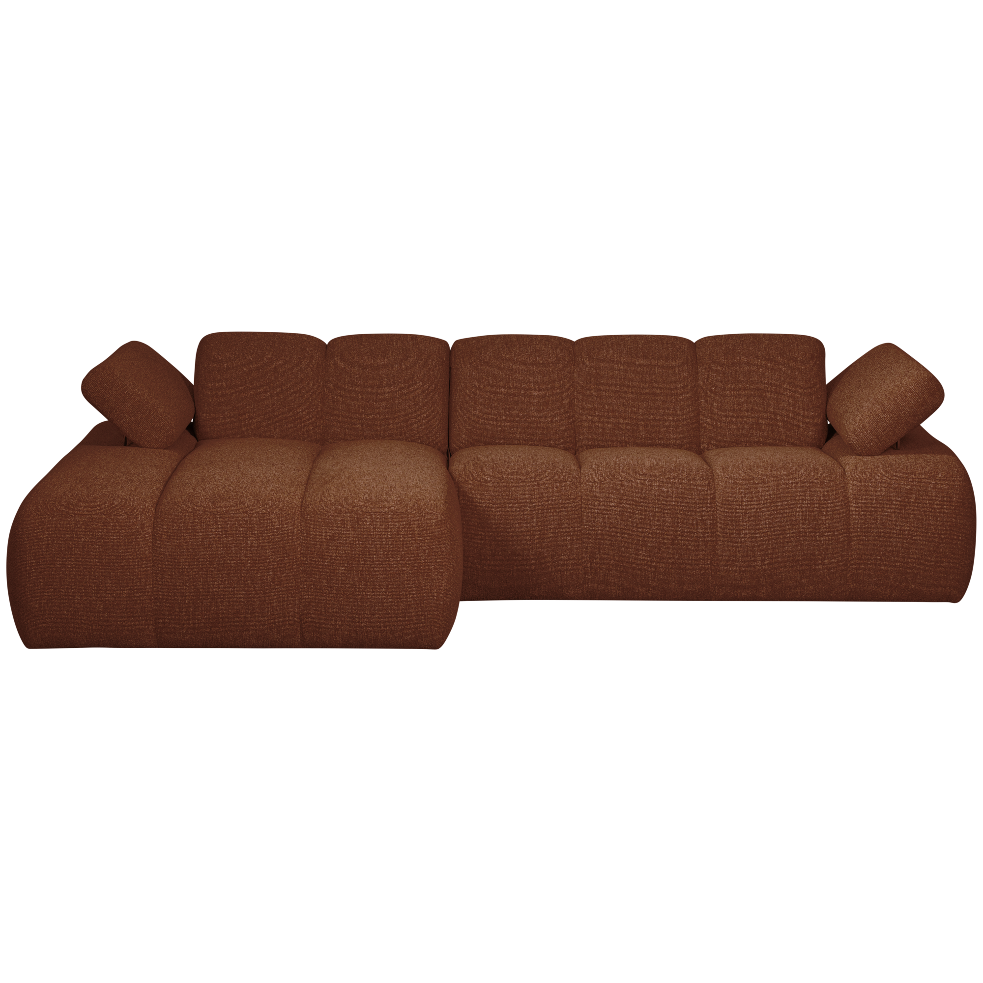 Chaise Longue Mojo Mojo Chaise Longue Links - Bouclé - Roestbruin Melange