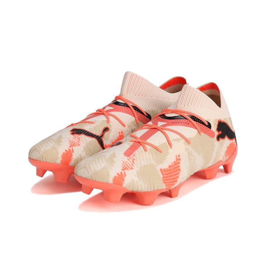 PUMA Future 7 Ultimate FG/AG Ederson - Alpine Snow/Noir/Toasted Almond/Neon Sun ÉDITION LIMITÉE