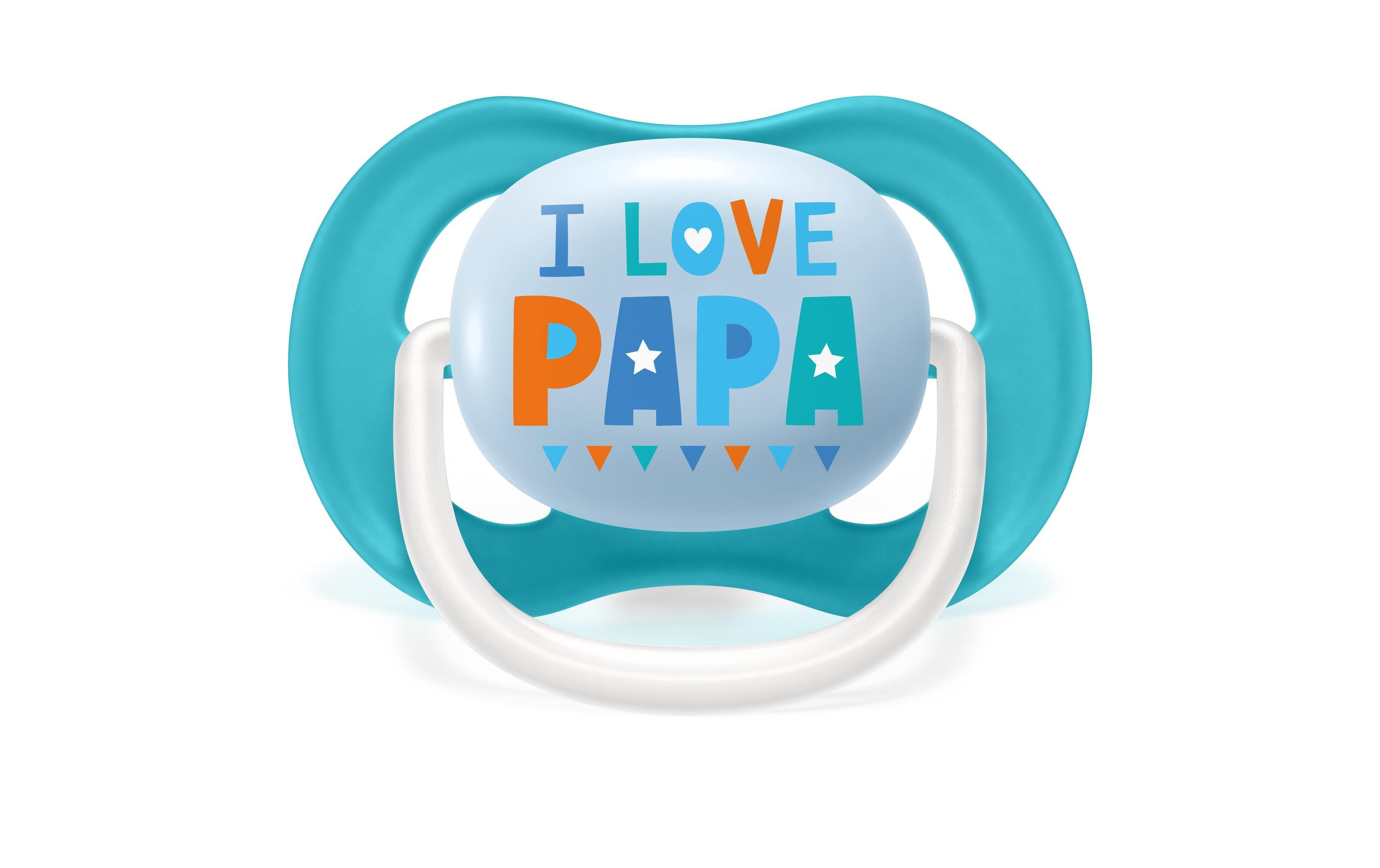 Nuggi Ultra Air Happy Papa & Boat 6-18 Mt.Leichter und atmungsaktiver Schnuller