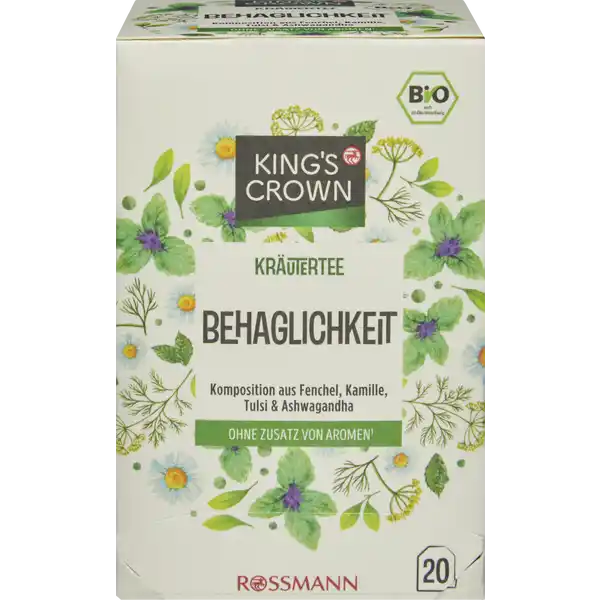 Kräuterteekomposition mit Tulsi, Fenchel, Kamille & Ashwagandha