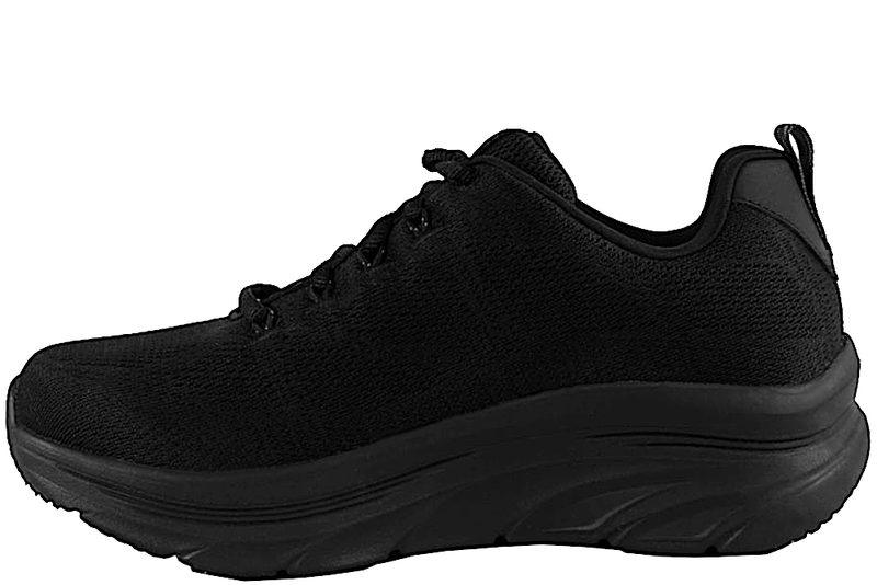 SKECHERS DLUX WALKER SNEAKERS I SORT TEKSTIL.