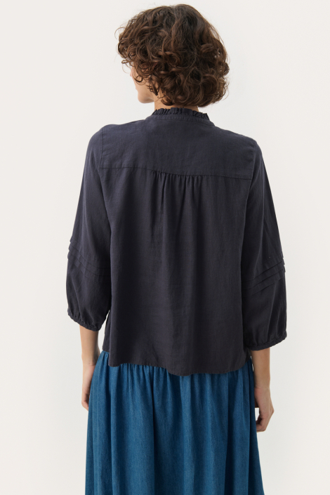 Part Two blauwe dames blouse