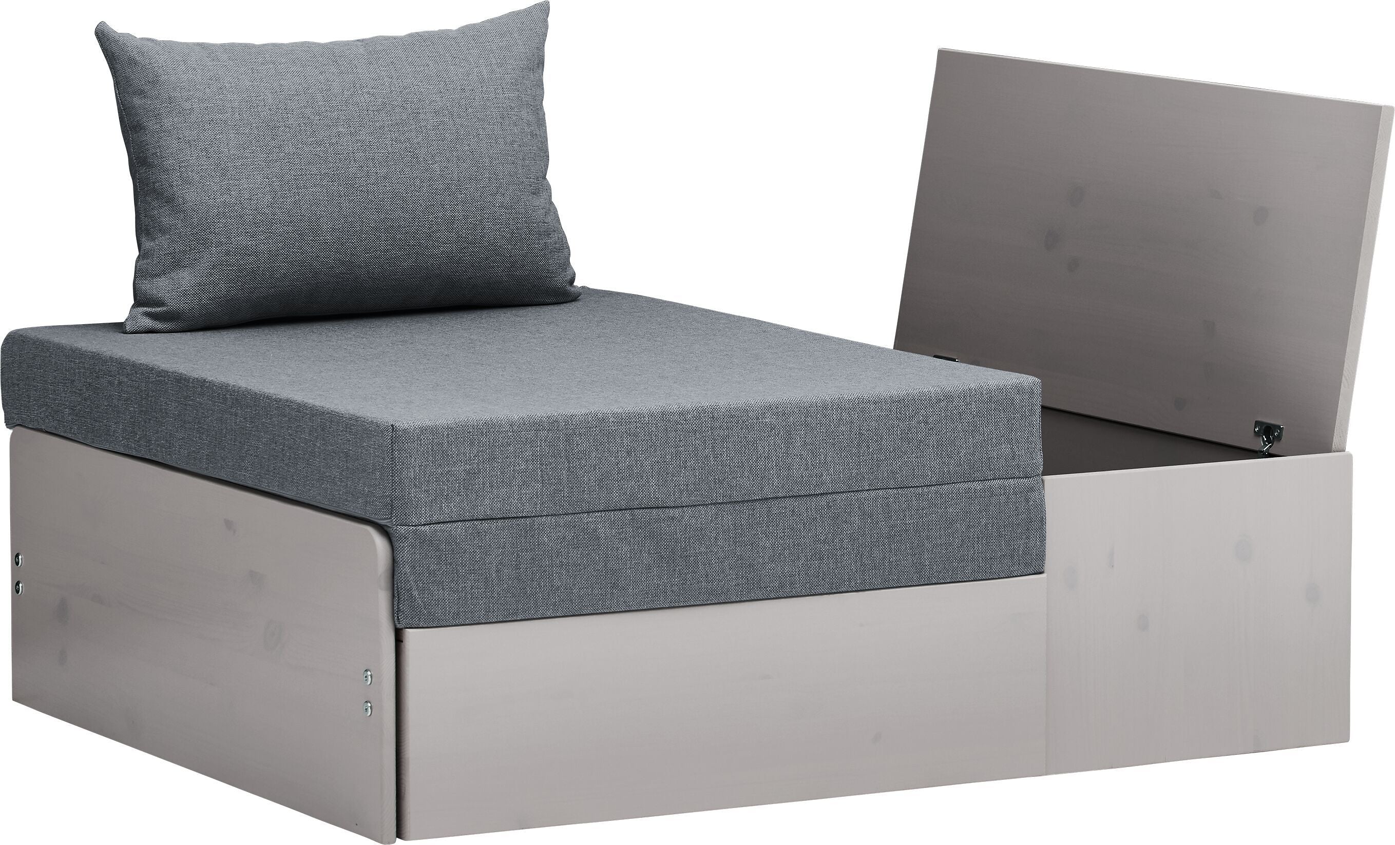 Flexa CLASSIC Bettsofa inkl. Matratze - Grau / B: 117.5 cm x T: 98.0 cm x H: 75.0 cm